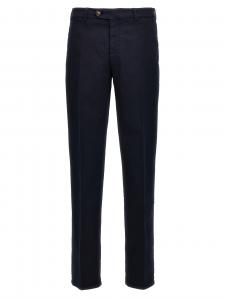 Брюки с плоским передом Brunello Cucinelli, синий