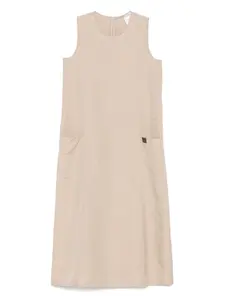 Платье миди Kleid MAX MARA, нейтральный