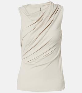 Драпированный топ из хлопковой смеси Entire Studios, Glacier