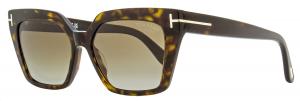 Женские поляризованные солнцезащитные очки Tom Ford Winona TF1030 52H Dark Havana 53 мм