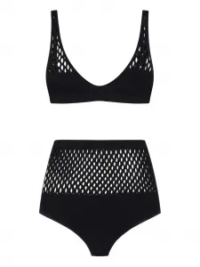 Бикини с сетчатой вставкой (комплект из двух) Roberto Cavalli, черный