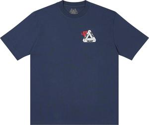 Футболка Palace Tri-Hearts  'Navy', синий