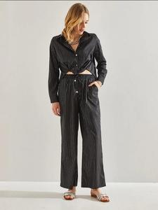 Широкие брюки Bianco Lucci, черный