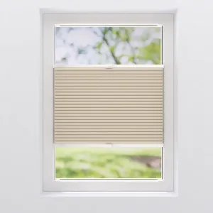 Сотовая жалюзи для моего дома «Мадита», затемняющая, энергосберегающая, с сверлением/без сверления, натяжная, фиксированного размера My Home, цвет sand/sand + sand