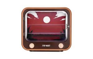 Dimoo 'Tonight No Sleep' Collection TV Luminous Figure Display Case Model Accessories POP MART