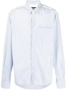 Dsquared2 рубашка с нашивкой-логотипом, синий