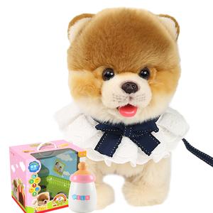 Lick Woof, Pomeranian, умная машинная вязка плюшевые реалистичные куклы собак милые 33cm высота CU MATE C