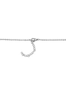 Adeliás Женское колье - цепочка-якорь из нержавеющей стали, 45 см, серебро