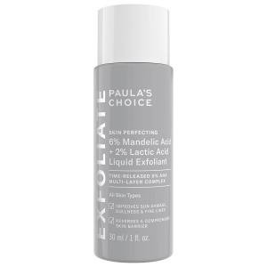 Мини-скраб для лица Mini Skin Perfecting с 6% миндальной кислотой и 2% молочной кислотой. Paula's Choice, 1 oz /30 ml