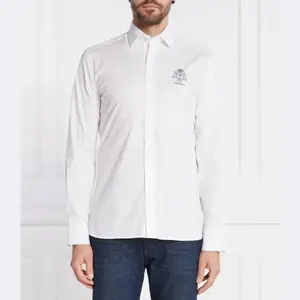 Рубашка узкого кроя Hackett London, белый