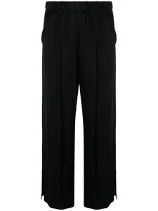 Широкие брюки с эластичным поясом JIL SANDER, черный