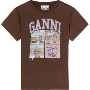 Футболка с принтом Disney GANNI, chicory coffee