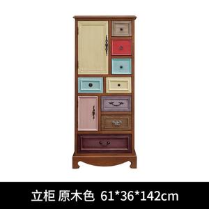 Yu Senyi Комод для гостиной в средиземноморском стиле из массива дерева, окрашенный в белый цвет, с 8 ящиками и двумя дверцами, полностью собран