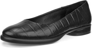 Балетки ECCO Sculpted Luxe Ballerina, цвет Black Reptile