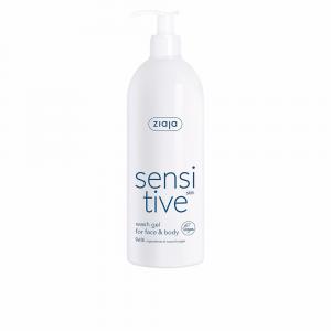 Очищающий гель для лица Sensitve gel limpiador rostro y cuerpo para pieles sensible Ziaja, 400 мл
