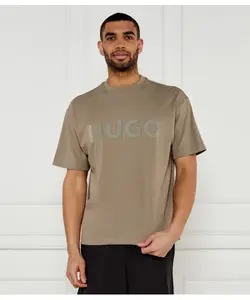 Футболка Динки Oversize fit Hugo, бежевый