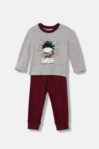 Детская хлопковая пижама United Colors Of Benetton, серый