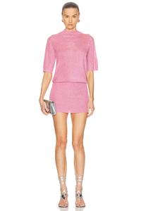 Мини-платье Rae с металлическим отливом Ser.O.Ya, Bubblegum Pink