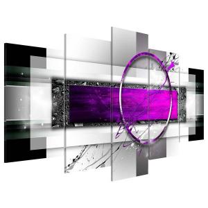 Картина из акрилового стекла Artgeist Violet Rim, 50 см, черно-белый