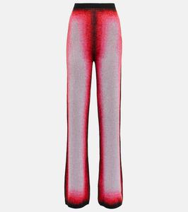Градиентные трикотажные брюки широкого кроя Y/Project, Pink Silver Black
