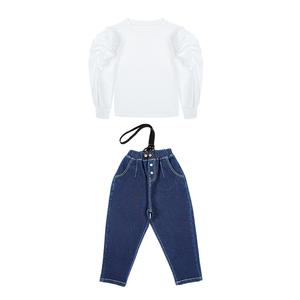 PROTECTCAMEL Детский комплект из двух предметов: юбка и футболка с круглым вырезом и коротким рукавом