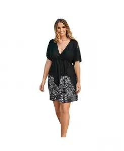 Женское платье-накидка Kate с V-образным вырезом Swimsuits for All, черный