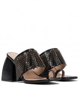 Кожаные сандалии Bulla Preston Nodaleto, Black Opaque