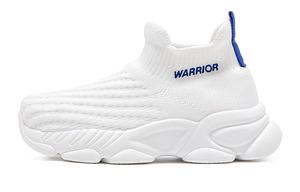 Warrior Амортизирующие Износостойкие Легкие Низкие Детские Беговые Кроссовки, черно-белые