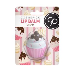 Cosmepick, Lip Balm Cream Cupcake, бальзам для губ, 6 г