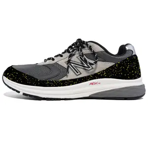 880 Series амортизация, износостойкие низкие кроссовки для мужчин New Balance, черный/желтый