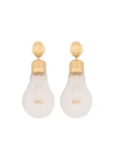 Серьги с подвесками в виде лампочек Moschino, золотой