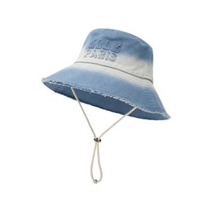 Хлопковая шляпа от солнца для женщин ELLE, washed синий