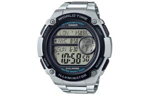 Мужские молодежные черные часы AE-3000WD-1A CASIO