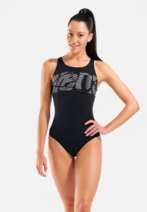 Купальник с v-образным вырезом на спине Arena, Black/White