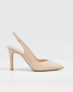 Женские туфли без задника из кожи Lodi, бежевый