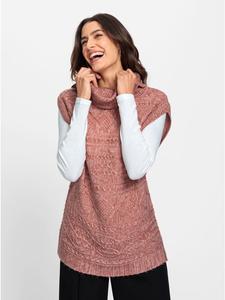 Жилет-свитер из меланжевого цвета розового дерева WITT WEIDEN