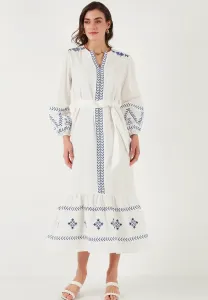 Повседневное платье стандартного кроя Lela, Ecru