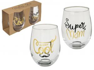 Стакан для питья Super Mom & Daddy Cool Out of the blue, желтый