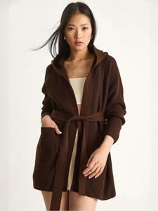 Bianco Lucci Кардиган вязаный в цвете шоколад