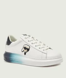 Кожаные кроссовки KAPRI Ombre NFT Lo Lace Karl Lagerfeld, белый