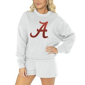 Женский комплект для сна ash alabama crimson tide team effort: худи и шорты Gameday Couture