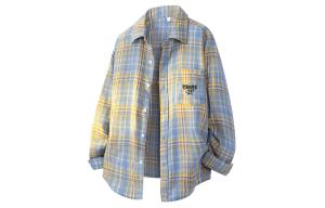 Футболка унисекс FOREVER 21, желтая клетка (с флисовой подкладкой)