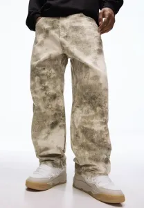 Широкие брюки с суперпринтом Bershka, Evergreen