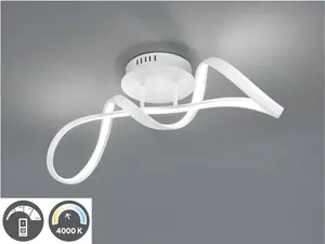 TRIO Leuchten Светодиодный потолочный светильник "Perugia" Высота: 22,0 см, белый/матовый