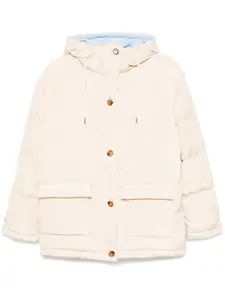 Пуховик с капюшоном Tout A Coup, бежевый