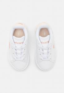 Кроссовки на шнуровке CARNABY SET INFANT COURT ELASTIC LACES UNISEX Lacoste, белый