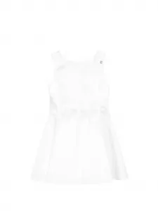 Платье без рукавов на пуговицах Elisabetta Franchi La Mia Bambina, белый