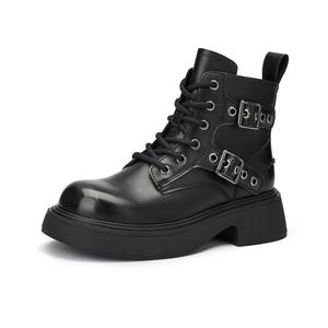 Ботинки Martin Boot женские Gemeiq, цвет Black/Silver