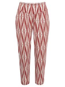 Тканевые брюки LASCANA, цвет terracotta/creme bedruckt