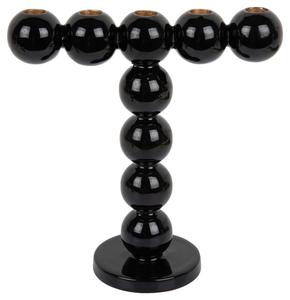 Подсвечник Present Time черный, 25,5/26,5/10,5 см